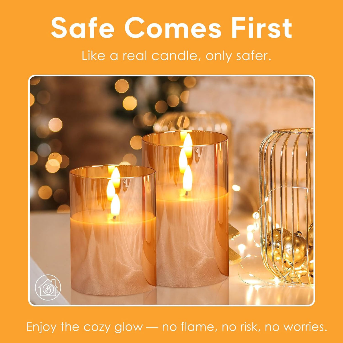 3pcs LED Flameless Candles