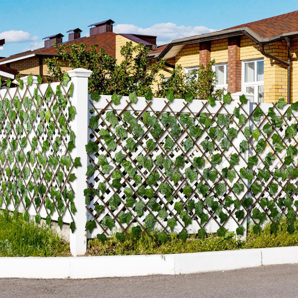 Artificial Garden Plant Fence - Expandable/Stretchable Privacy Fence Screen