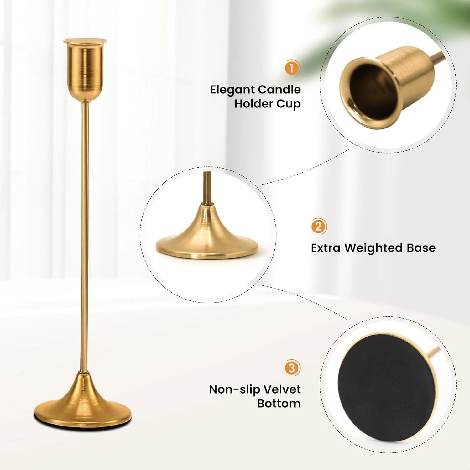 Candle Holders - 3 Pcs