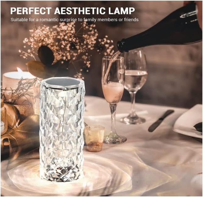 Crystal Diamond Table Lamp