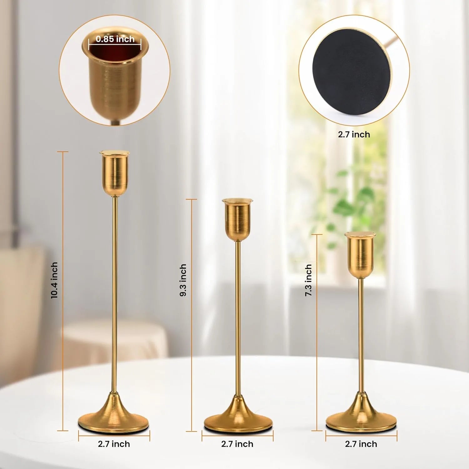 Candle Holders - 3 Pcs