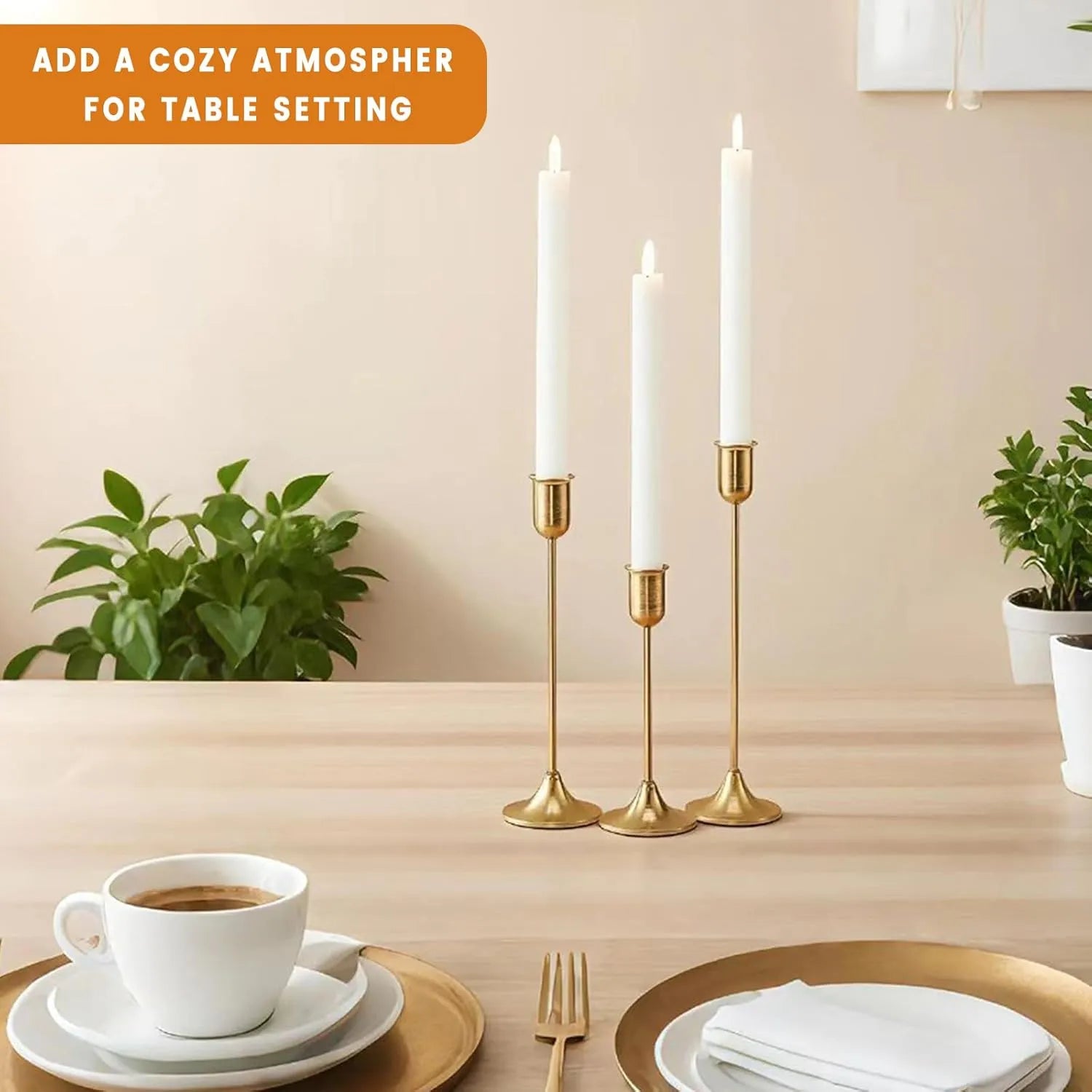 Candle Holders - 3 Pcs