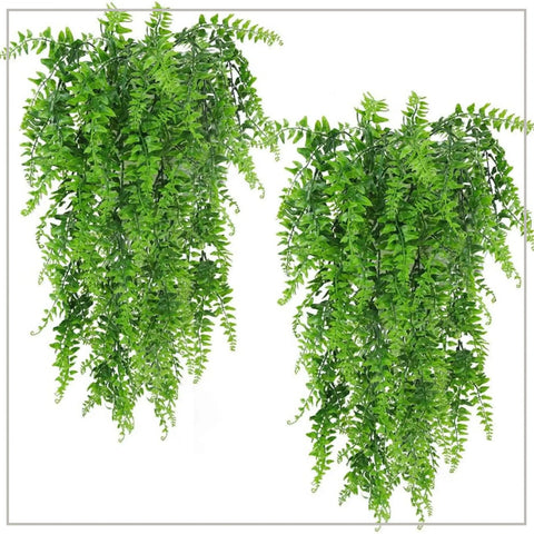 2 Pcs Artifical Fern Branches