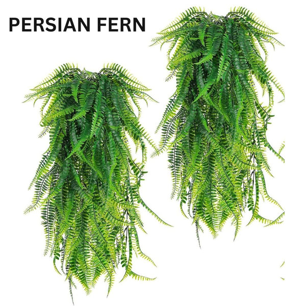 2 Pcs Artifical Fern Branches