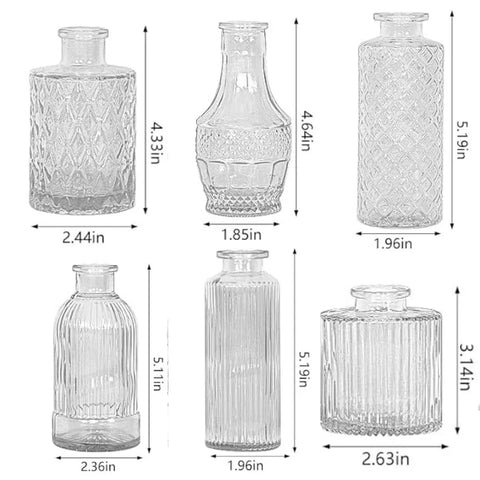 Table Scape Vases - Set of 6