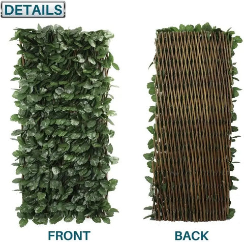 Artificial Garden Plant Fence - Expandable And Stretchable